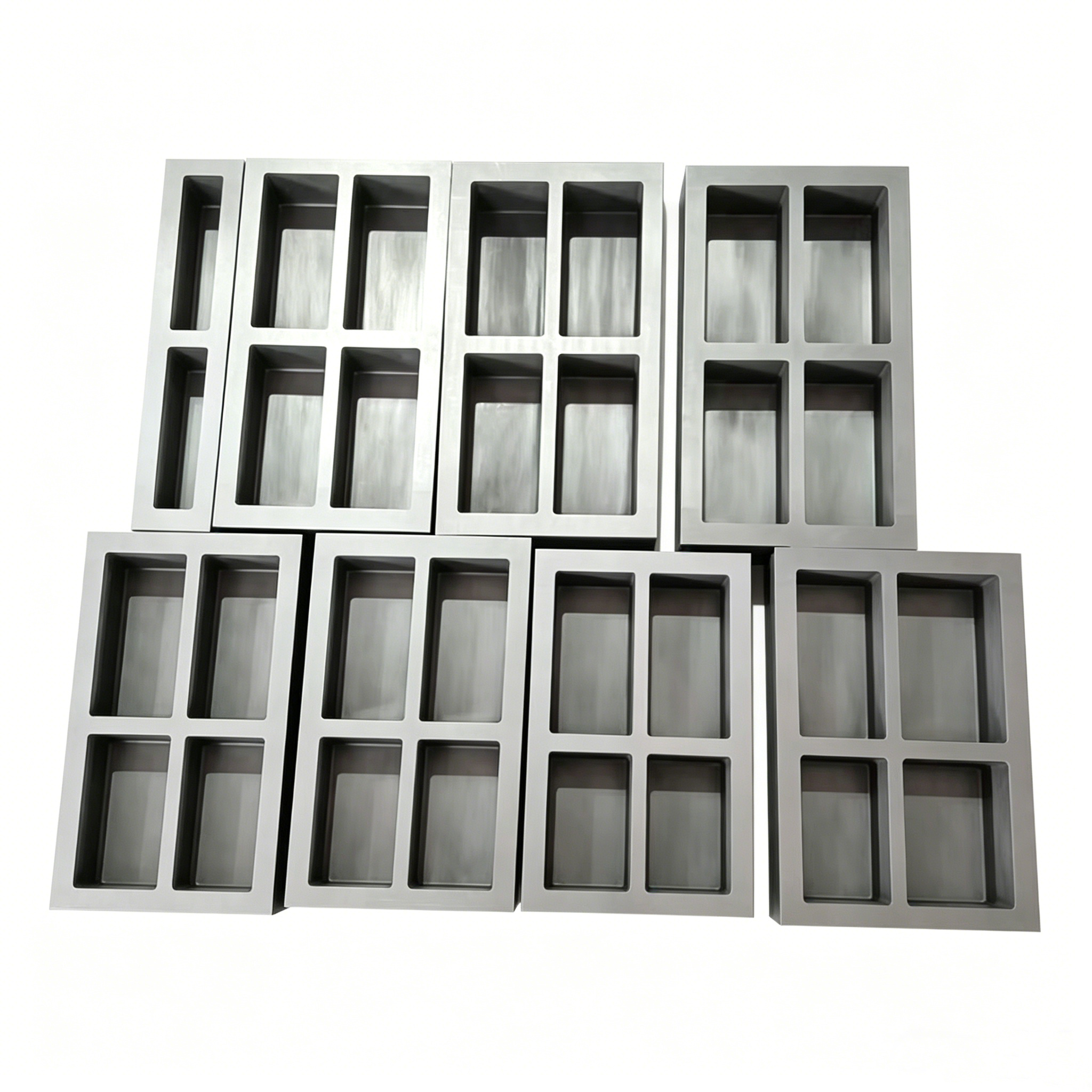 Lingoti&egrave;res en graphite &agrave; 4 cavit&eacute;s en vrac en stock pour une livraison rapide en gros