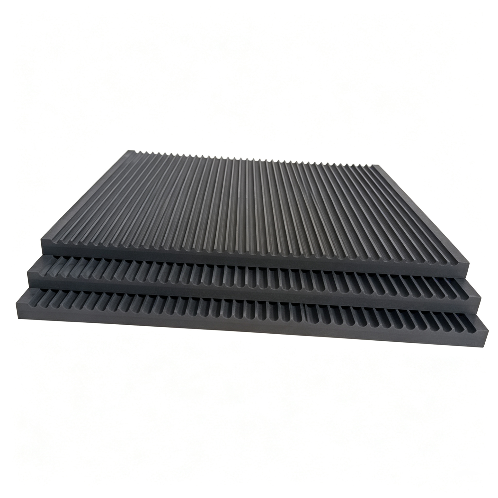 Plaques de graphite fendues pour le guidage du débit | Plaques de graphite fendues de haute pureté spécialement conçues pour les équipements sous vide CVD à semi-conducteurs - NHD Carbon
