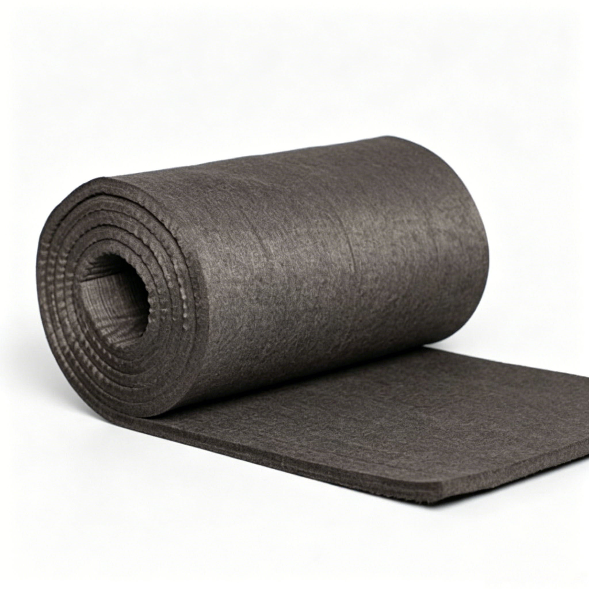 Feutre graphite rayonne à faible teneur en cendres | Isolation haute température pour fours à semi-conducteurs | Isolation thermique flexible pour fours de frittage