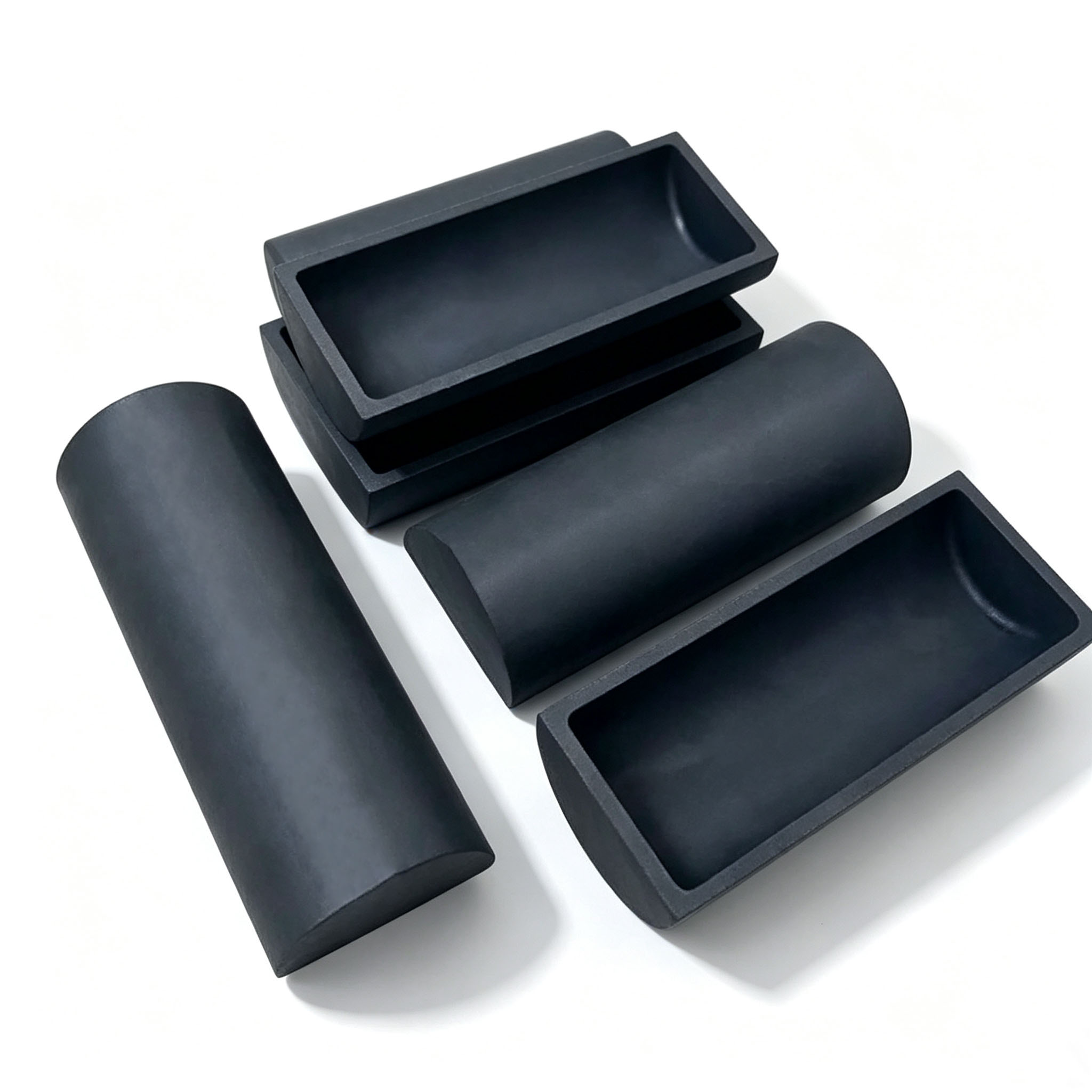 Ensemble de bateaux en graphite &agrave; sp&eacute;cifications multiples, conteneur en graphite haute temp&eacute;rature pour la m&eacute;tallurgie des poudres