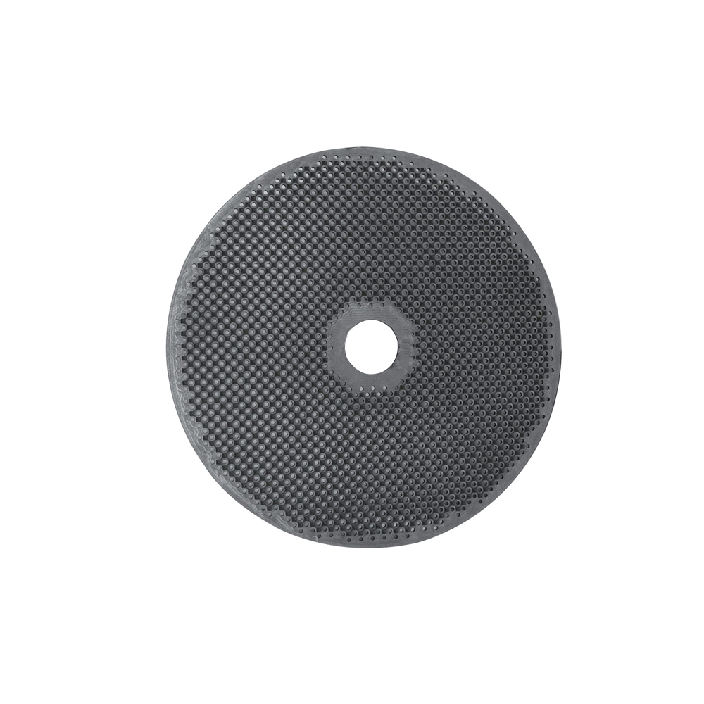 Disque en graphite perfor&eacute; sur mesure avec trou central et trous de positionnement des bords, plateau de frittage en graphite isostatique de haute puret&eacute; pour four sous vide, alignement pr&eacute;cis des trous pour un empilement multicouche