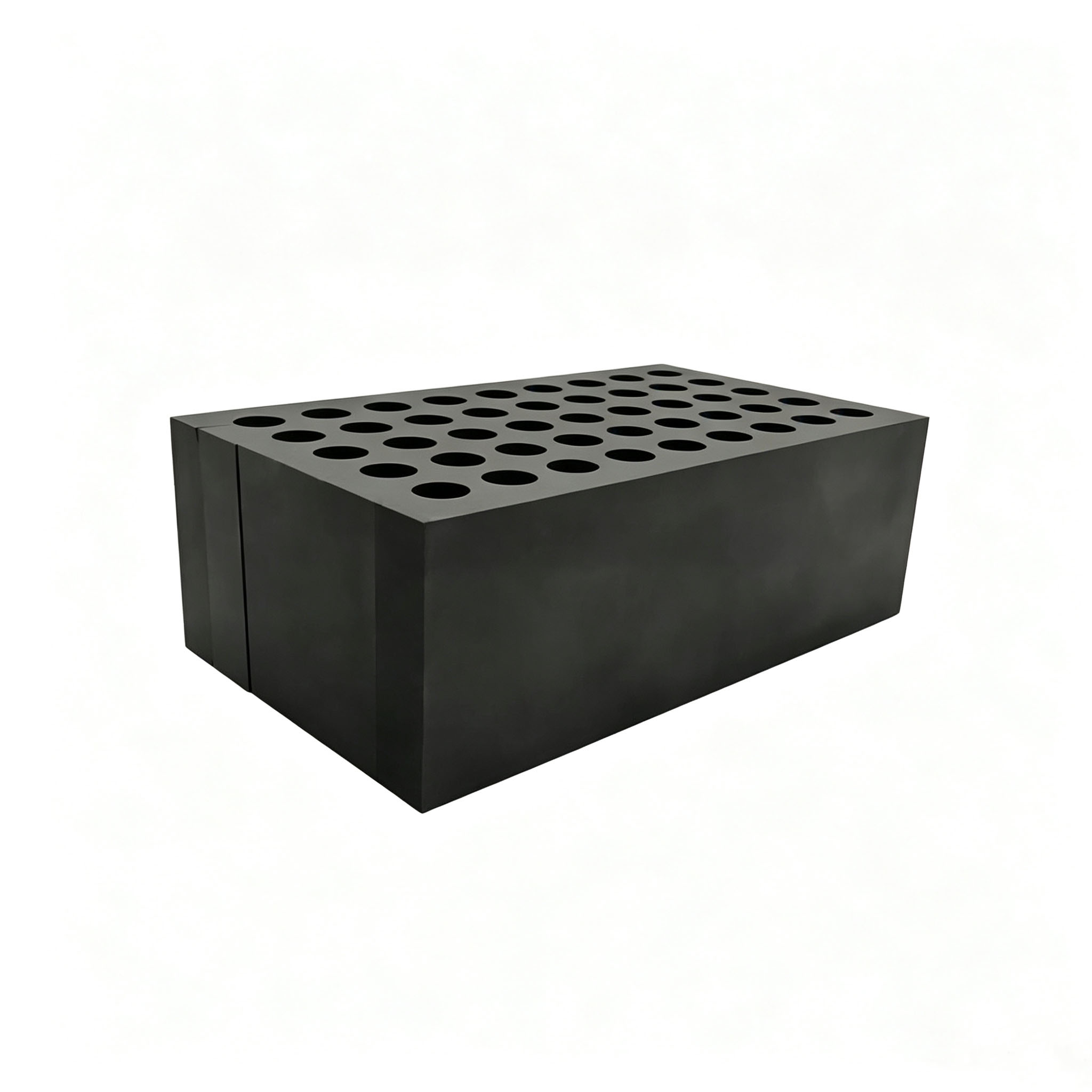 Moule de bloc de graphite multi-trous &agrave; matrice rectangulaire, matrice de frittage de graphite de haute puret&eacute; pour segments de coupe en diamant de diff&eacute;rentes tailles