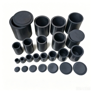Creuset en graphite à dessus plat pour la fusion de l'or et de l'argent | Tailles personnalisées 1-100kg | Carbone NHD
