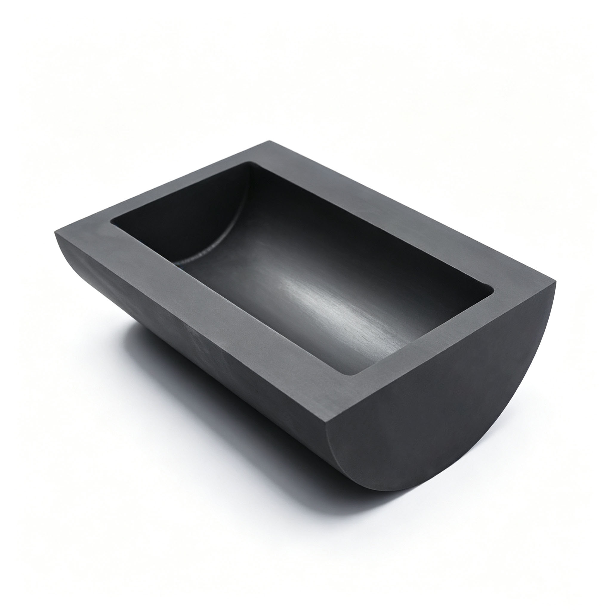 Plateau en graphite usin&eacute; CNC pour bateau en graphite rond poli pour four &agrave; haute temp&eacute;rature