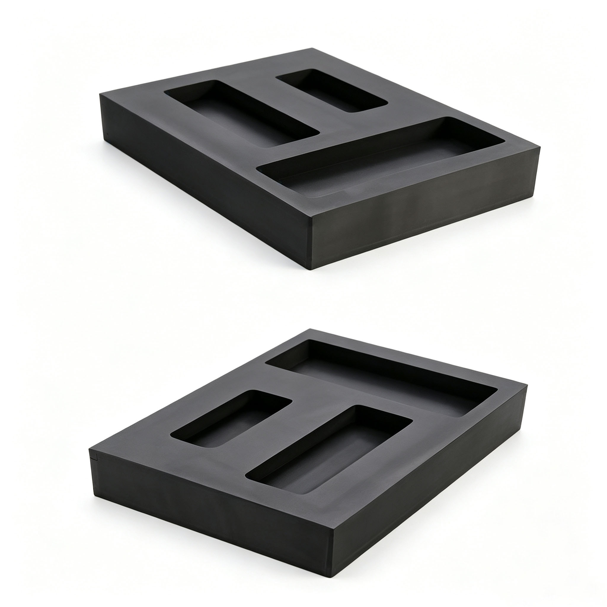 Lingotières en graphite multi-chambres haute densité — Moules spécialisés pour la fusion et le moulage de l'or, de l'argent, du cuivre et de l'aluminium 