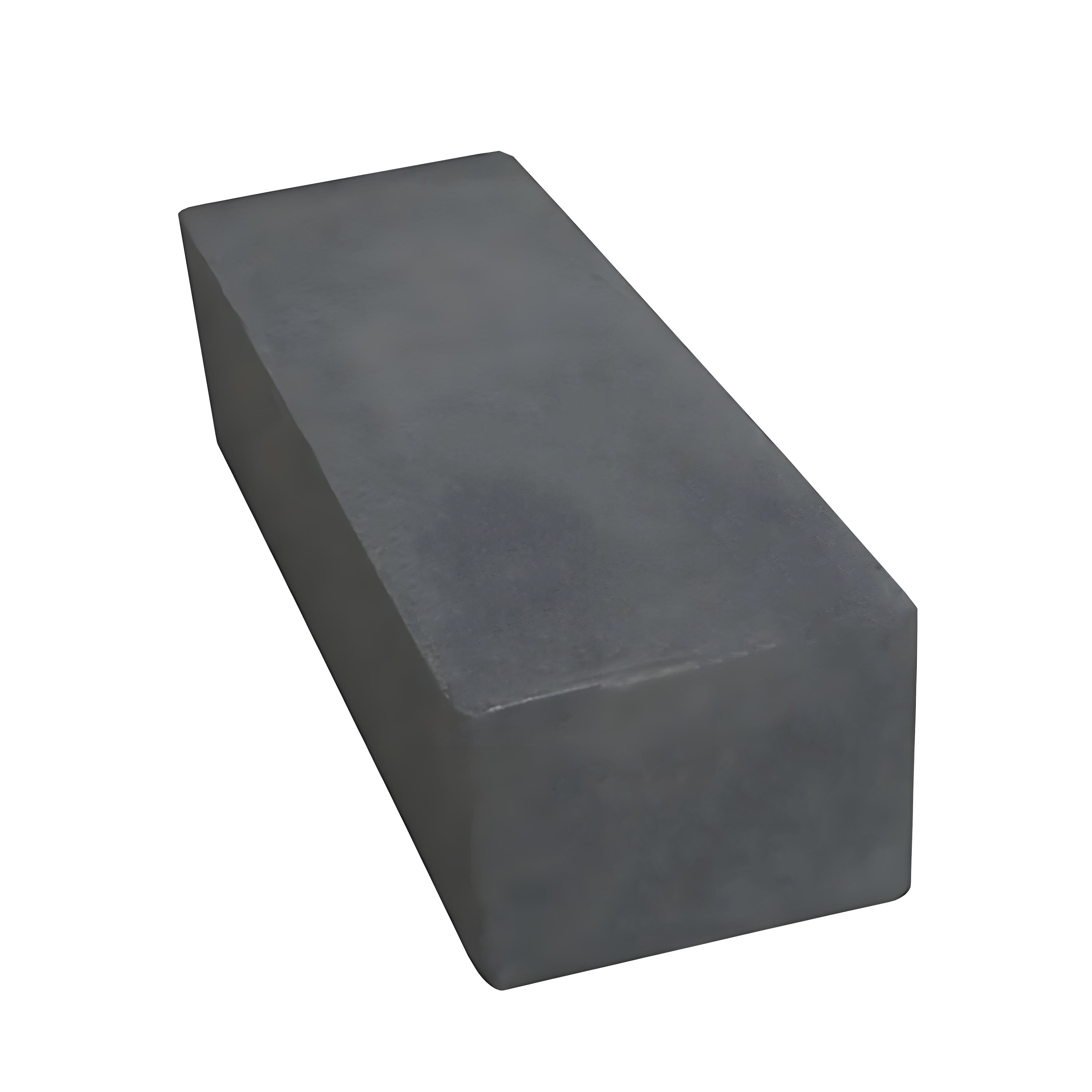 Bloc de graphite rectangulaire long, forme allong&eacute;e pour &eacute;lectrodes EDM et rails de four