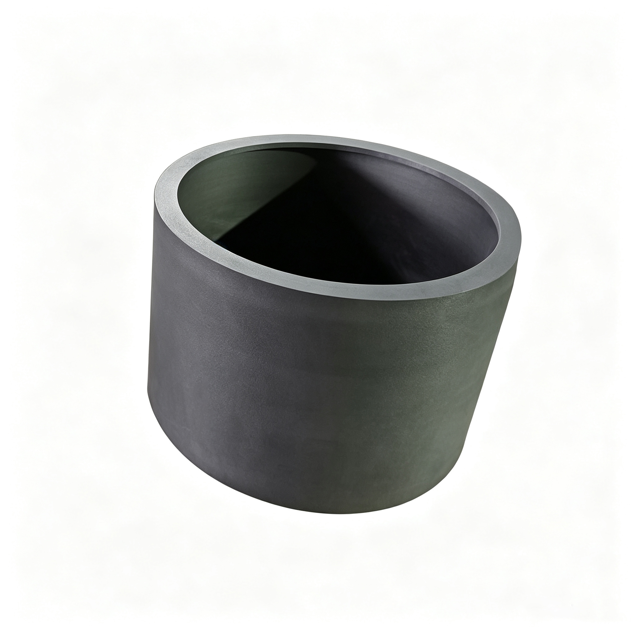 Creuset cylindrique standard en graphite, r&eacute;cipient de fusion industriel &agrave; paroi &eacute;paisse pour aluminium, cuivre, or, argent, mat&eacute;riau en graphite isostatique de haute puret&eacute; avec surface int&eacute;rieure lisse, NHD Carbon directement en usine