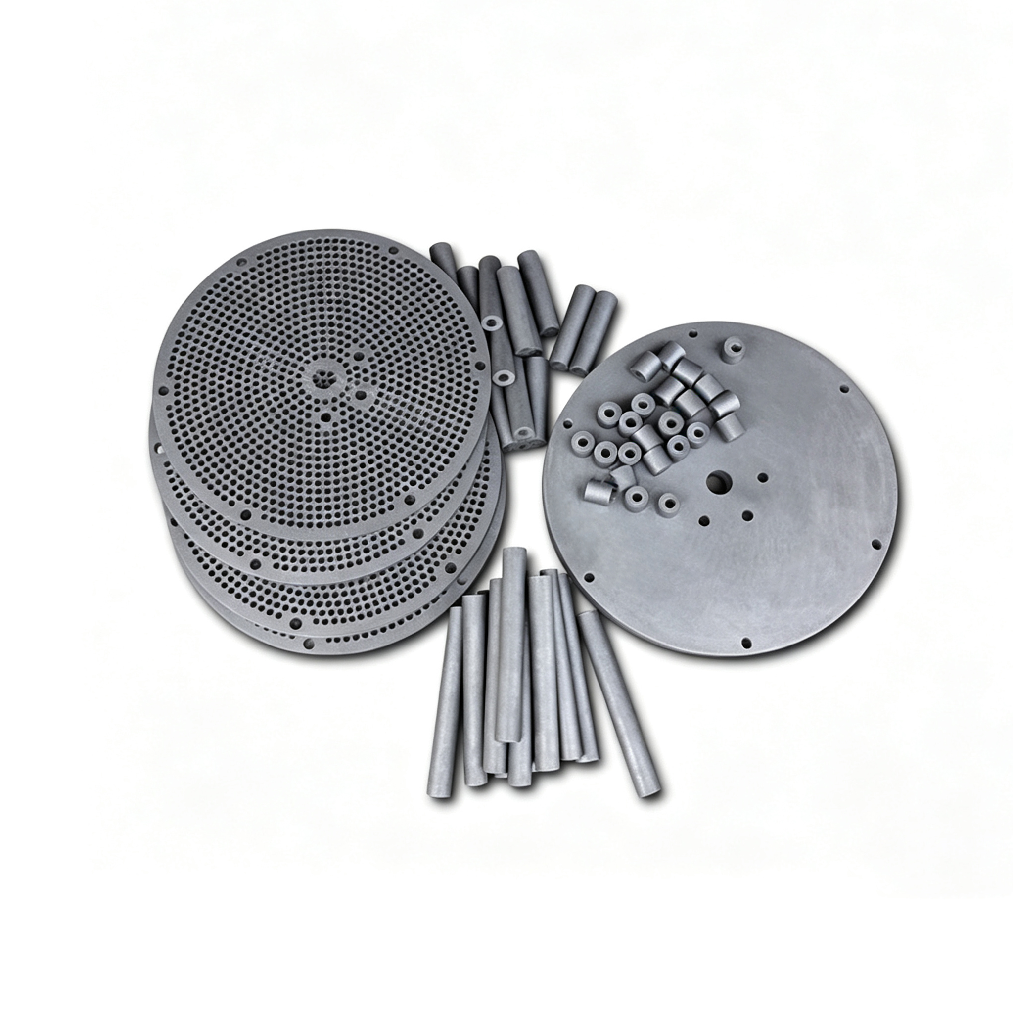 Disques en graphite poreux | Plateaux perforés en graphite pour frittage de carbure cémenté | Usinage de précision CNC personnalisé — Nouveau matériau de Ningheda