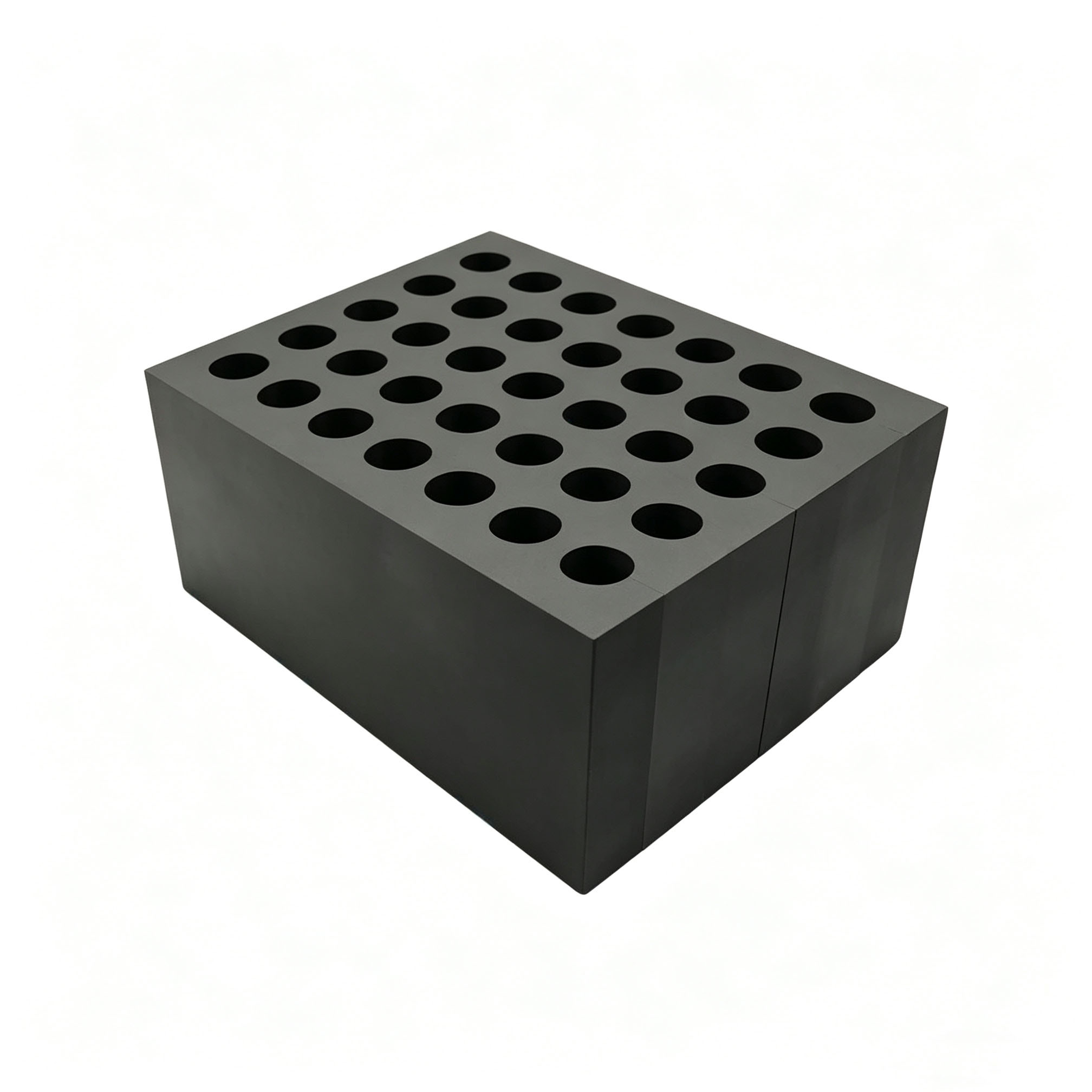 Bloc de moule de frittage en graphite &agrave; trous ronds et &agrave; matrice carr&eacute;e, matrice en graphite &agrave; cavit&eacute; personnalisable pour segments de diamant en marbre et granit