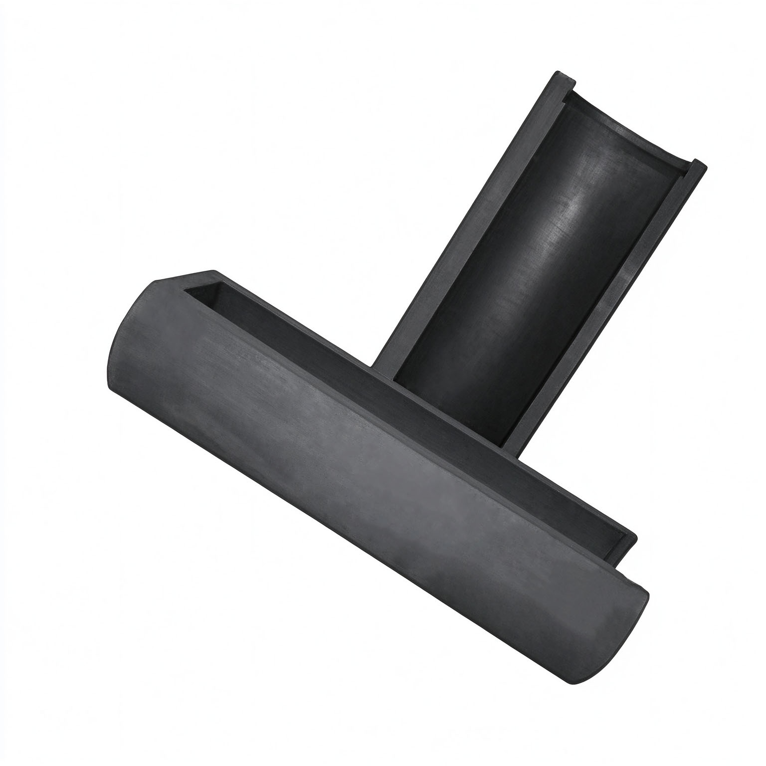 Deux pr&eacute;sentoirs superpos&eacute;s en forme de U en graphite, plateau en graphite usin&eacute; CNC