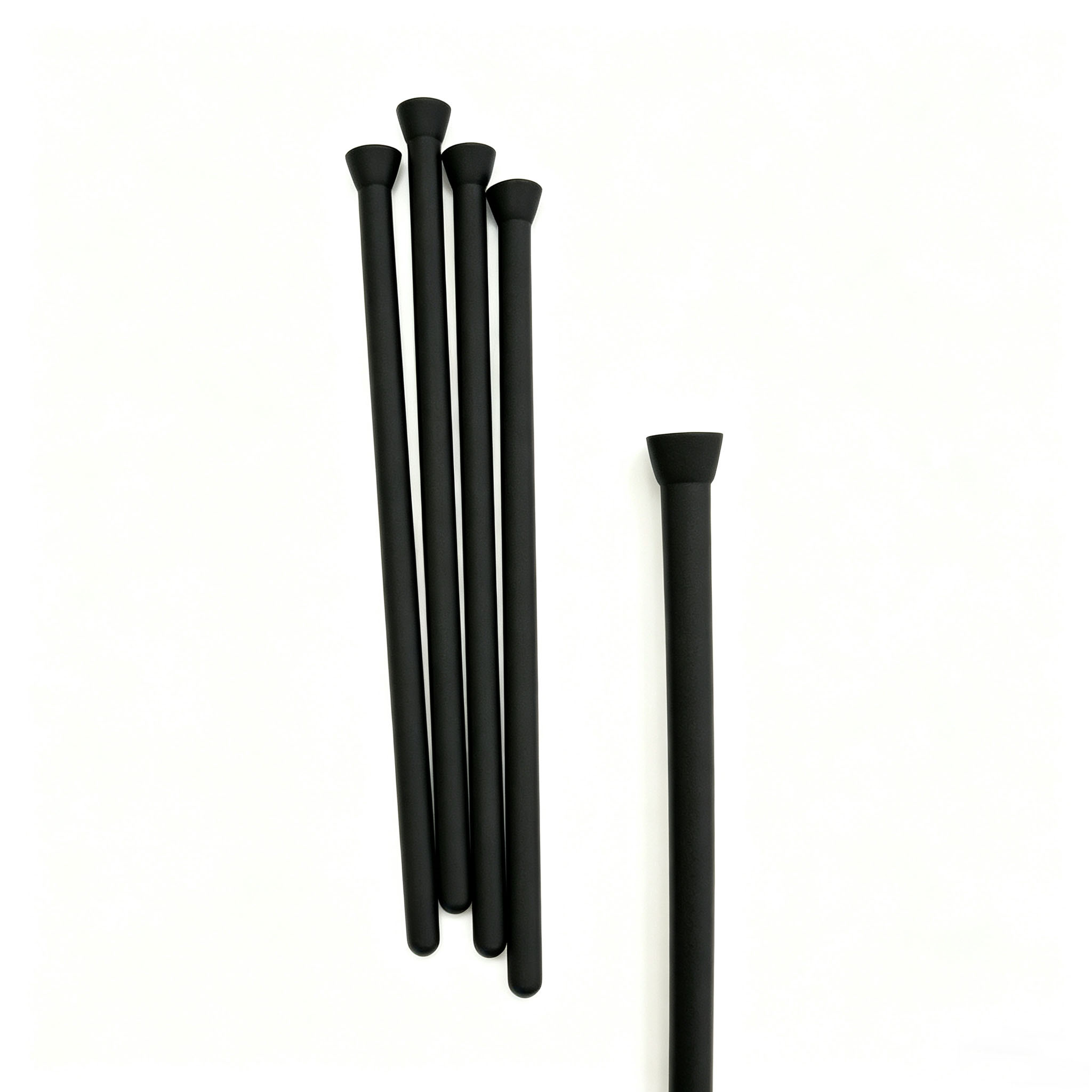 Tige de support en graphite &agrave; cinq pointes sph&eacute;riques noires mates, tige de support en graphite de levage de creuset pour four &agrave; silicium monocristallin