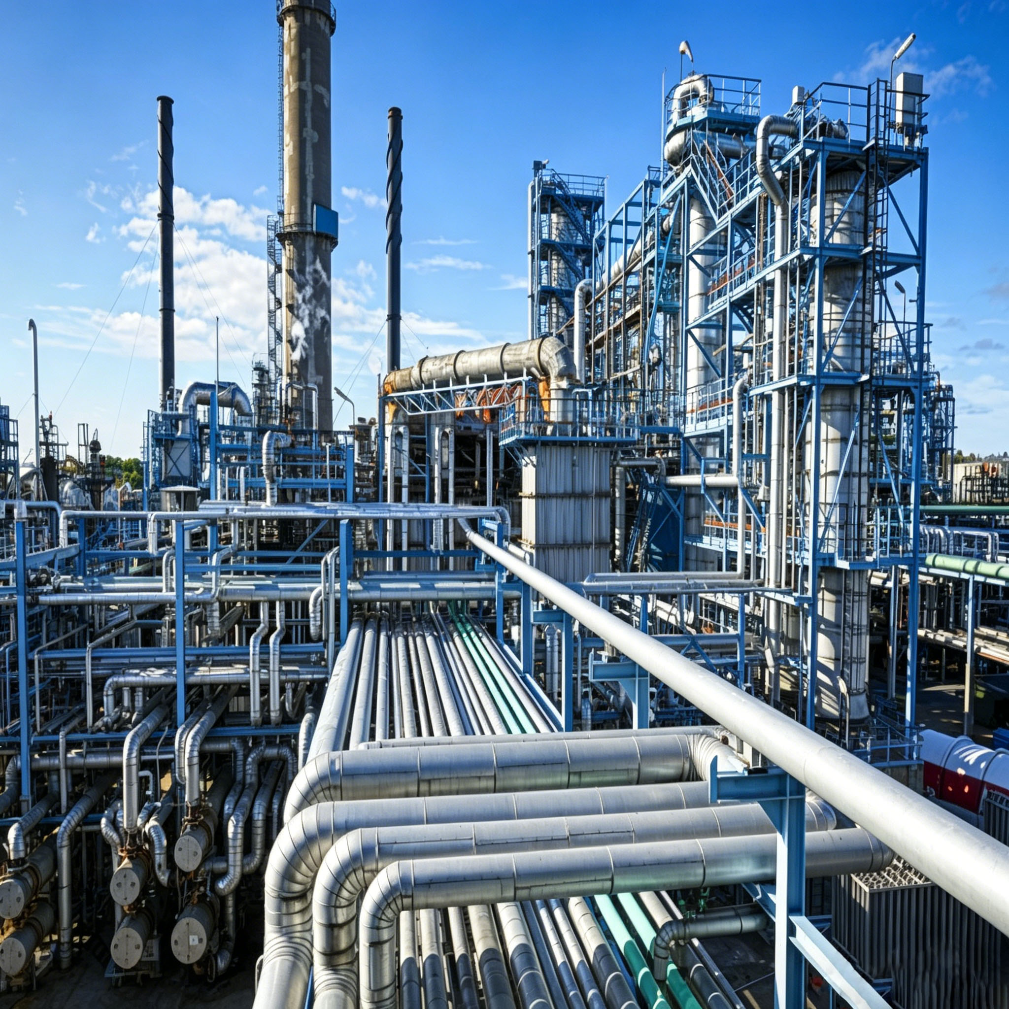 Infrastructure d'usine de traitement chimique &agrave; grande &eacute;chelle comprenant des &eacute;changeurs de chaleur en graphite r&eacute;sistant &agrave; la corrosion et des syst&egrave;mes de tuyauterie pour la r&eacute;cup&eacute;ration de l'acide