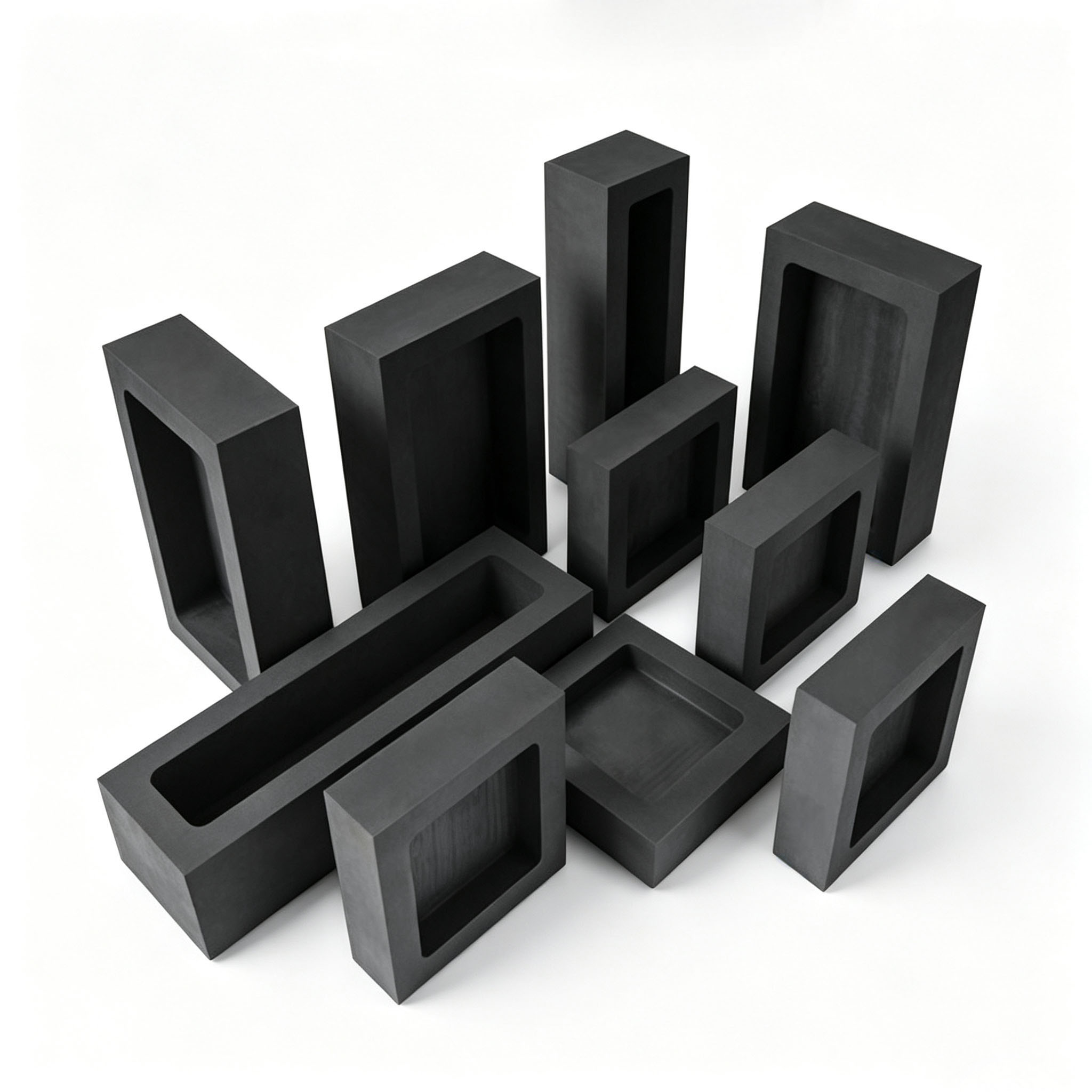 Cadres de lingoti&egrave;res en graphite personnalis&eacute;s de diff&eacute;rentes tailles pour le fabricant de pi&egrave;ces moul&eacute;es en m&eacute;tal