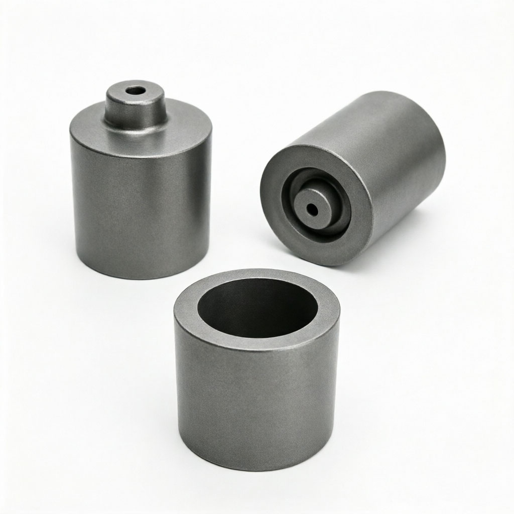 Long creuset horizontal en graphite personnalis&eacute; avec colonne de trou sup&eacute;rieur int&eacute;gr&eacute;e, stable aux chocs thermiques pour la fusion des m&eacute;taux pr&eacute;cieux