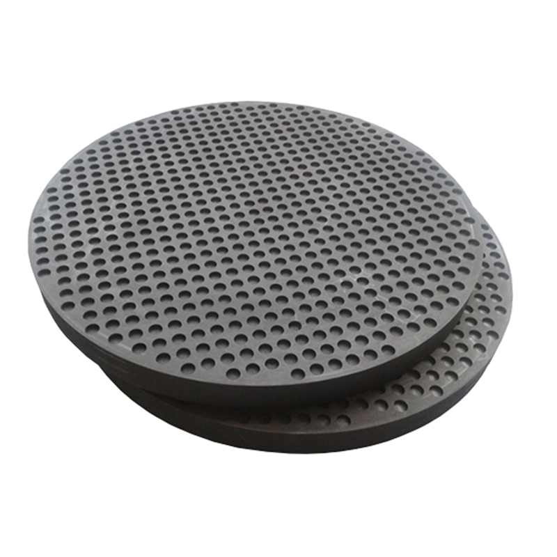Pile de disques en graphite perfor&eacute; haute densit&eacute; pour le frittage du carbure de tungst&egrave;ne, plaque de carbone poreuse perc&eacute;e avec pr&eacute;cision CNC avec un motif de trous uniforme, fabriqu&eacute;e par Ningheda New Material