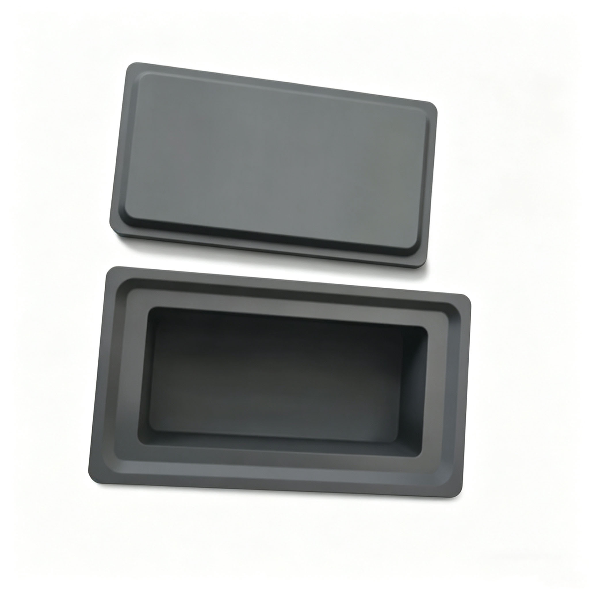 Lingoti&egrave;re en graphite &agrave; cavit&eacute; unique avec moule femelle assorti et couvercle pour la coul&eacute;e de lingots d'or et d'argent